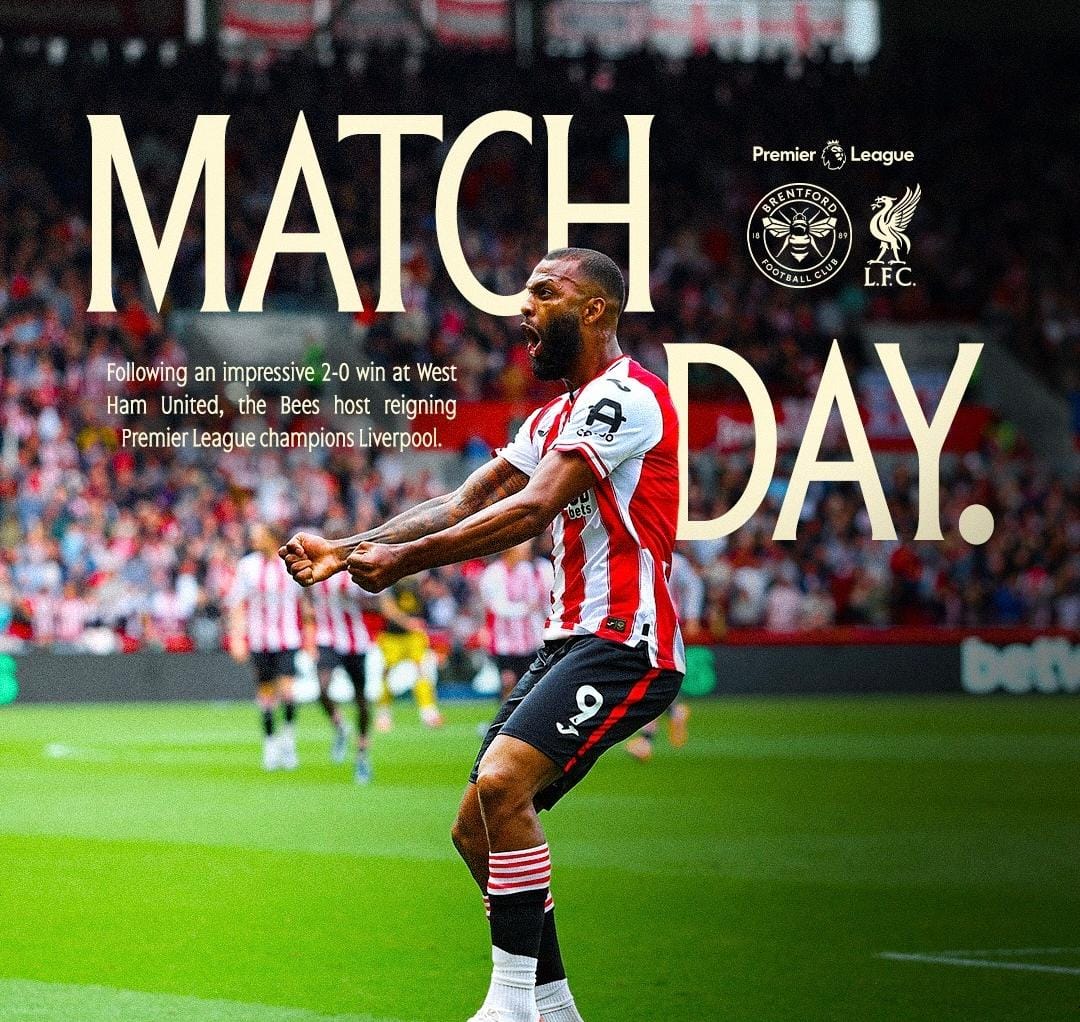 Jadwal pertandingan Brentford vs Liverpool di Premier League 2025/2026. (@brentfordfc) - Image