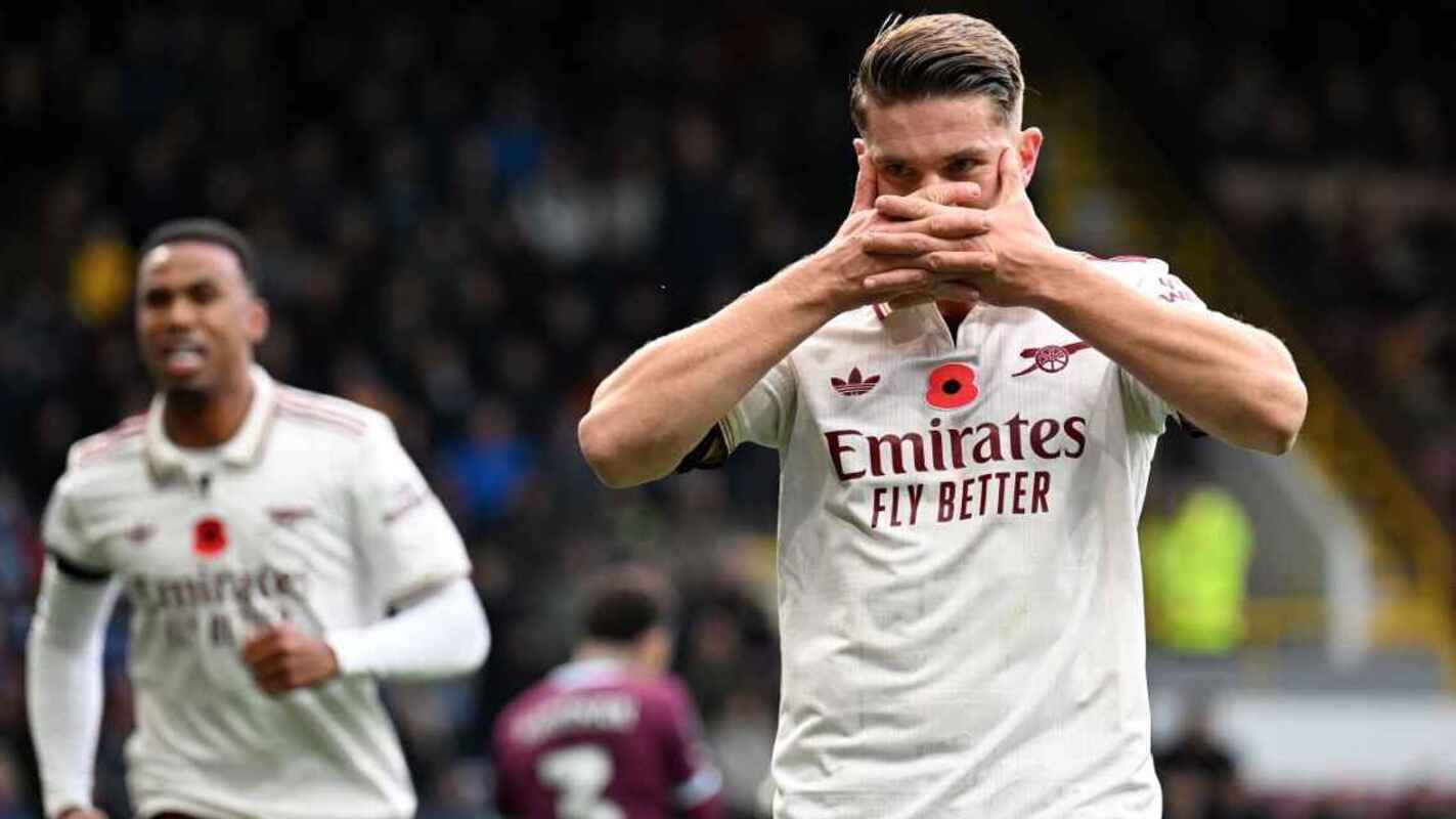 Selebrasi ikonik Viktor Gyokeres setelah mencetak gol. (Dok. Arsenal FC) - Image
