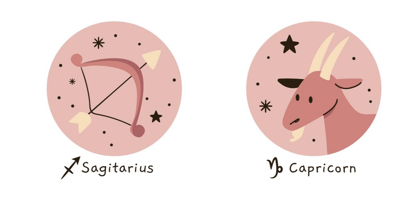 Ilustrasi Sagitarius dan Capricorn (freepik) - Image