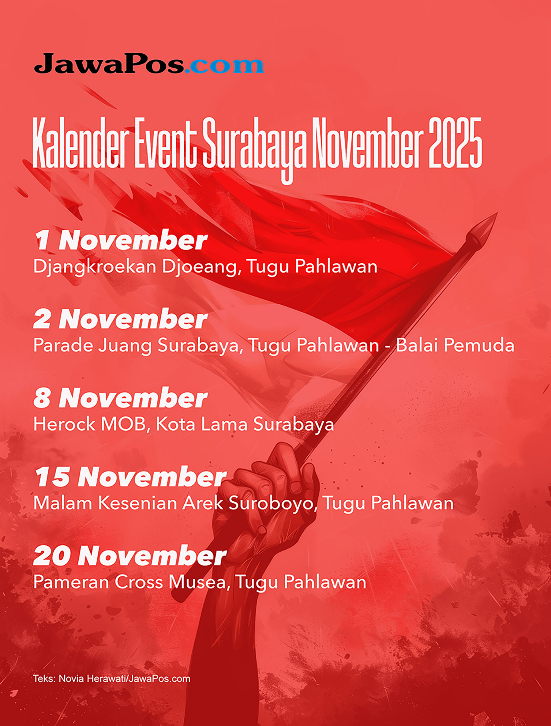Kalender event di Surabaya, November 2025. (Dok. JawaPos.com)