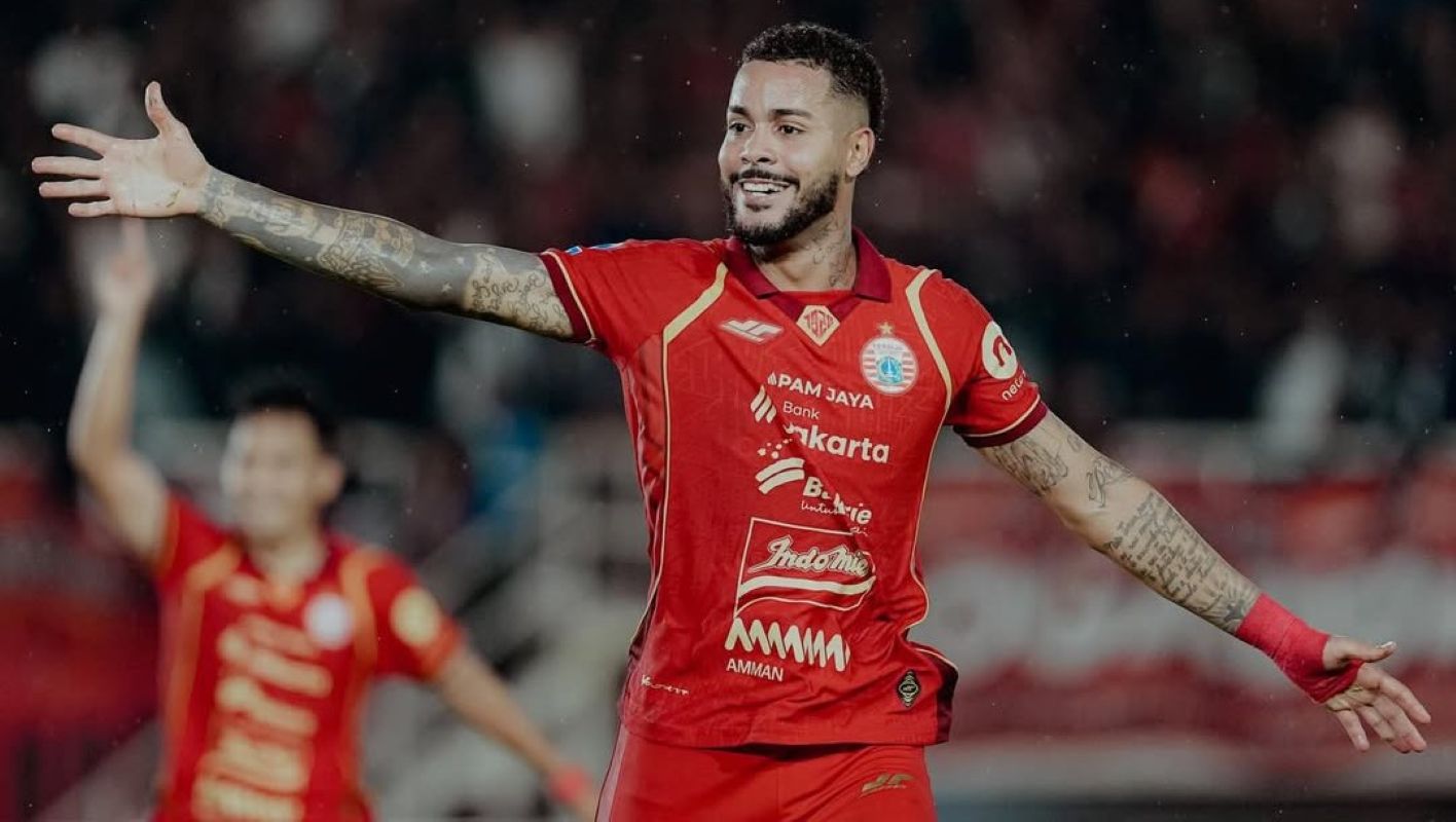 Selebrasi Maxwell Souza setelah cetak gol untuk Persija Jakarta. (Dok. Persija Jakarta) - Image