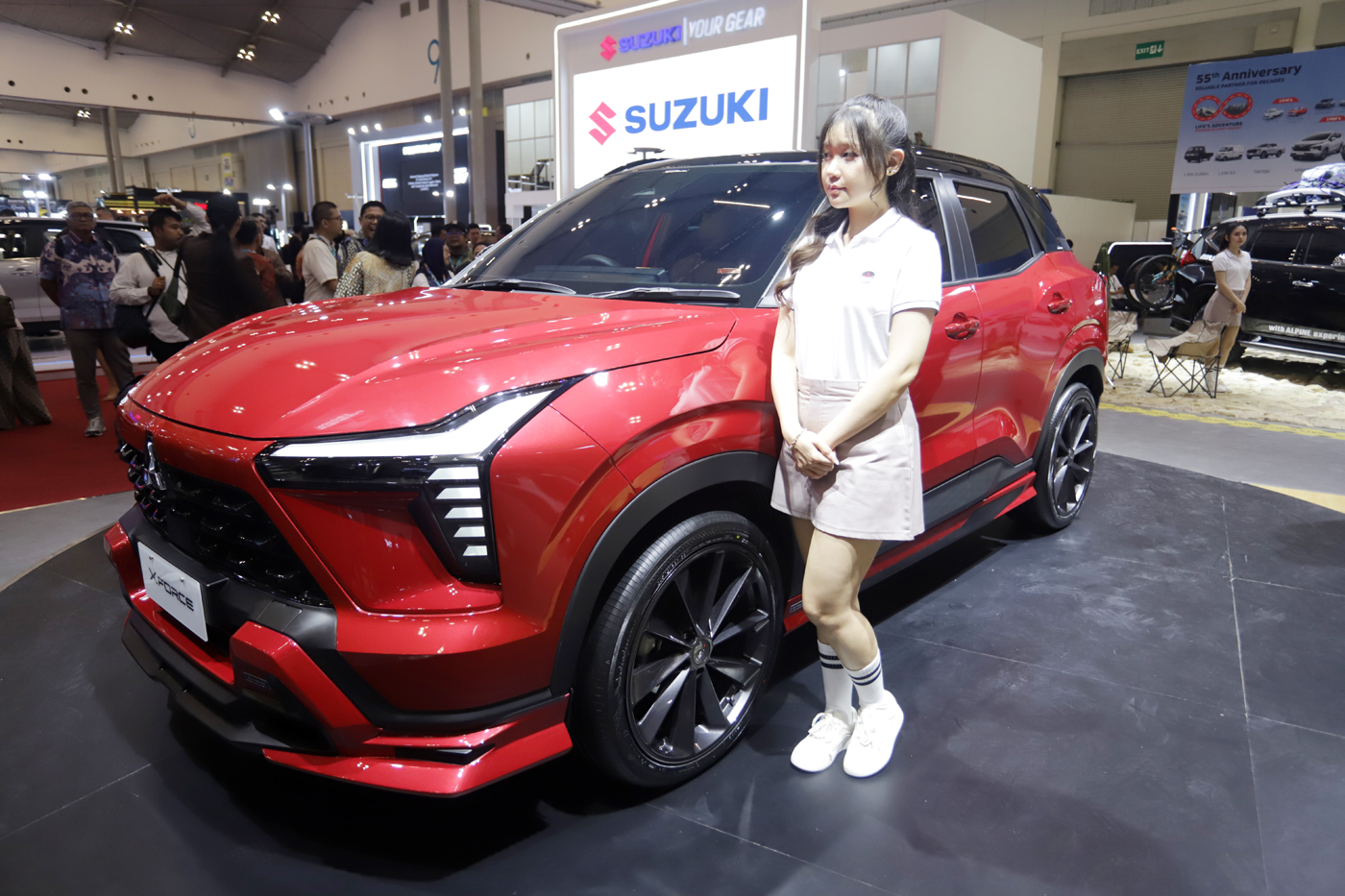 Mitsubishi X-Force Custom di ajang Gaikindo Jakarta Auto Show (GJAW) 2025. (Dery Ridwansah/ JawaPos.com)