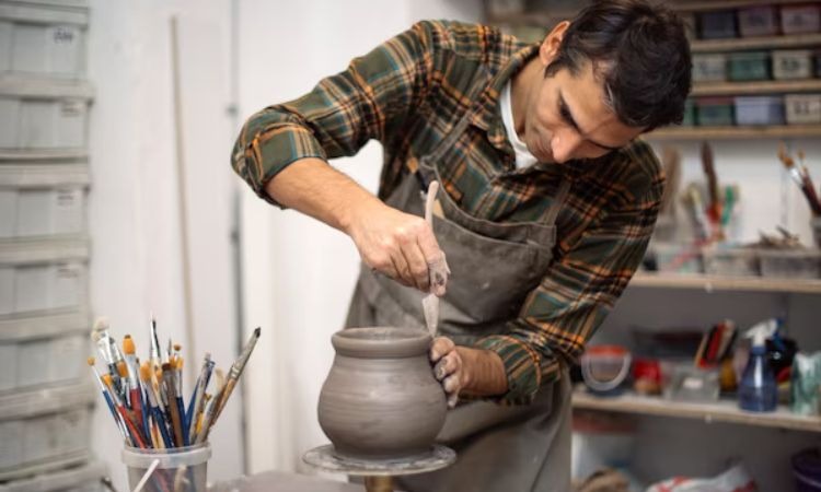 Ilustrasi hobi membuat kerajinan. (freepik) - Image