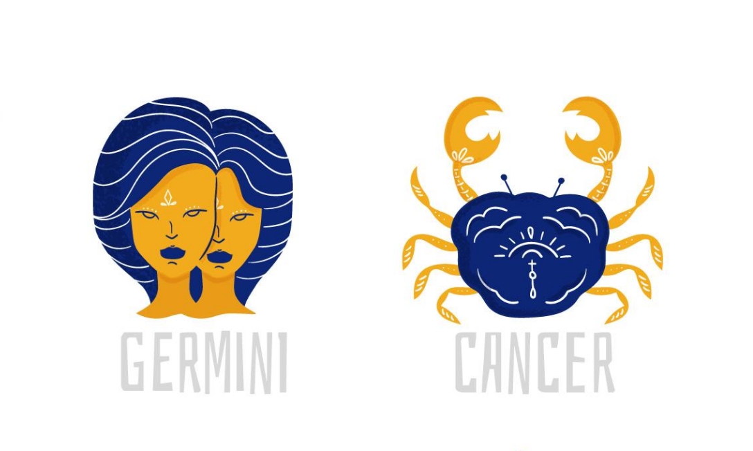Ilustrasi zodiak Gemini dan Cancer (freepik/pikisuperstar) - Image