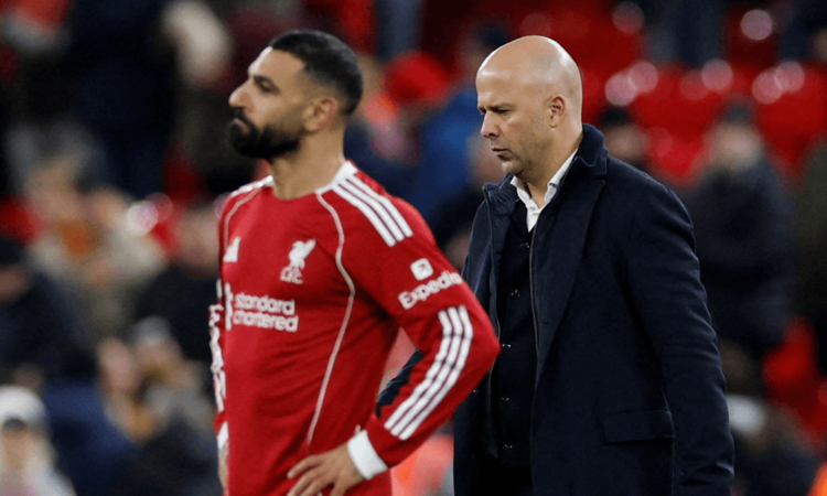 Mohamed Salah dan Arne Slot (Bein Sports) - Image