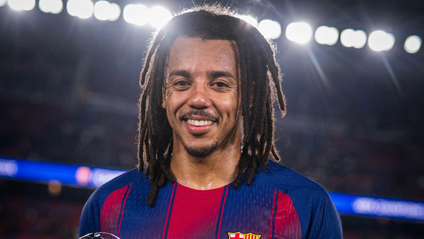 Pemain Barcelona Jules Kounde. (X/@FCBarcelona) - Image