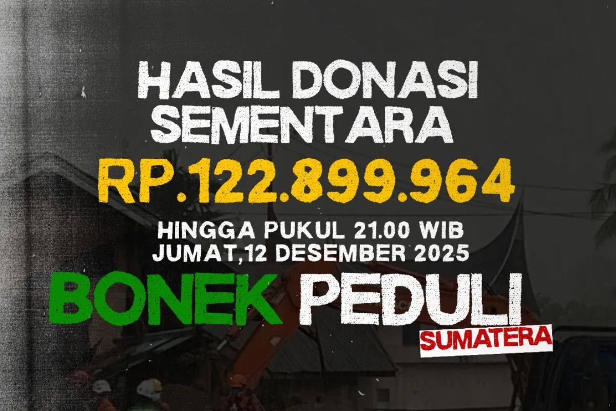 Galang dana dari Bonek untuk korban banjir dan longsor di Sumatera. (BDRT)