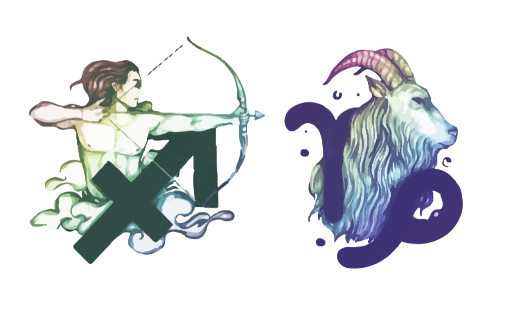 Ilustrasi Sagitarius dan Capricorn (freepik/rawpixel.com) - Image