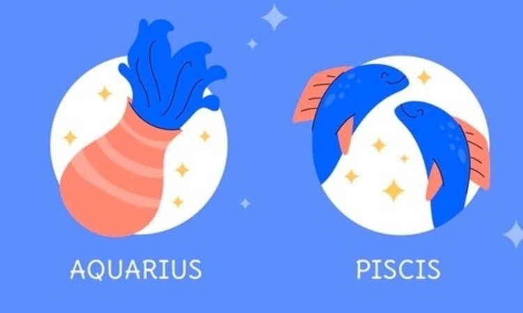 Ilustrasi zodiak Aquarius dan Pisces (pixabay) - Image