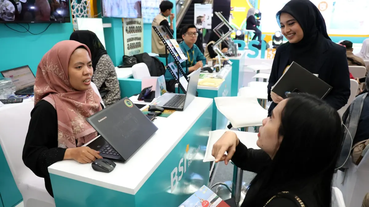 Bank Syariah Indonesia (BSI) resmi membuka BSI Fest Ramadan 2026 di Atrium BXChange, Bintaro Jaya Xchange, Kamis (26/2/2026). (Dery Ridwansah/ JawaPos.com)