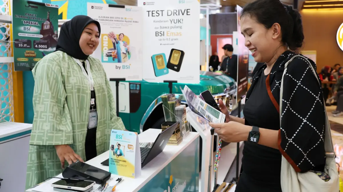 Bank Syariah Indonesia (BSI) resmi membuka BSI Fest Ramadan 2026 di Atrium BXChange, Bintaro Jaya Xchange, Kamis (26/2/2026). (Dery Ridwansah/ JawaPos.com)