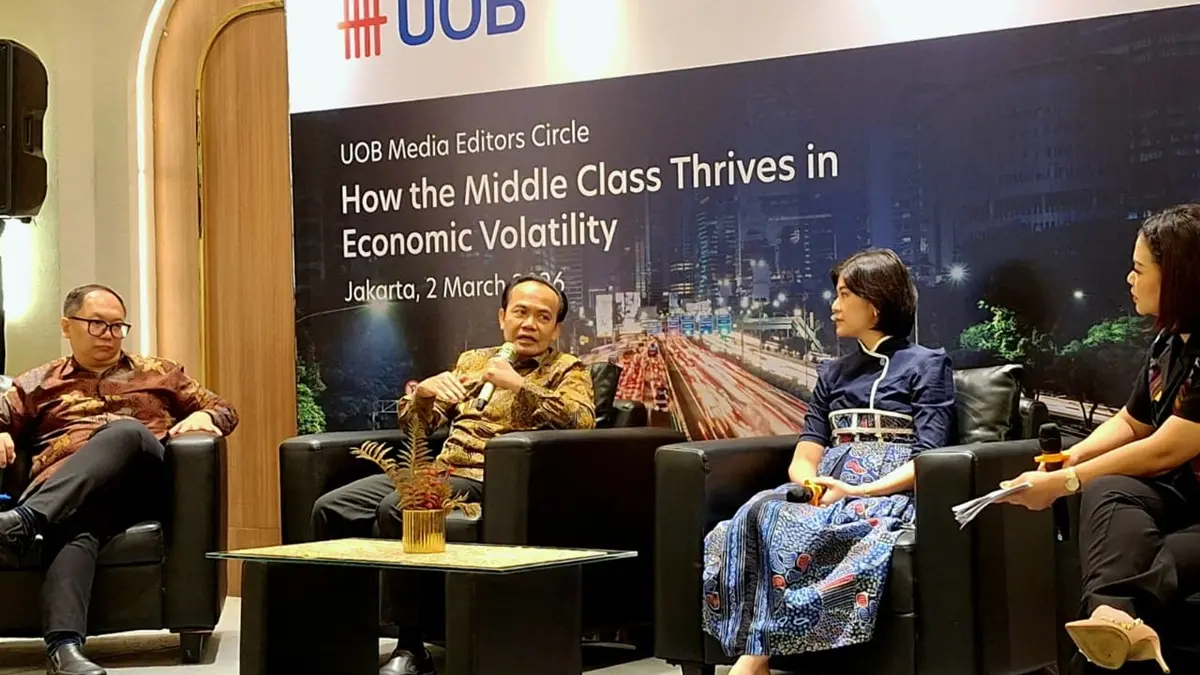 Sekretaris Kementerian Koordinator bidang Perekonomian, Susiwijono Moegiarso dalam diskusi yang digelar UOB bertajuk 