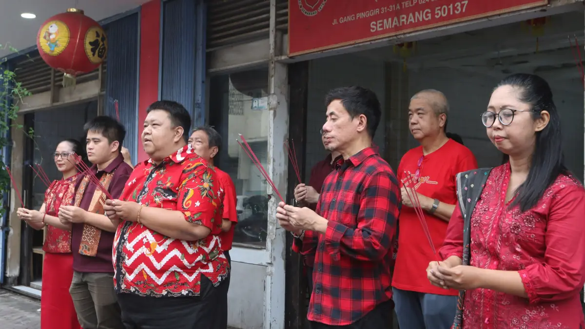 Semarak perayaan Cap Go Meh di Kota Semarang. (Nur Chamim/Jawa Pos Radar Semarang) 