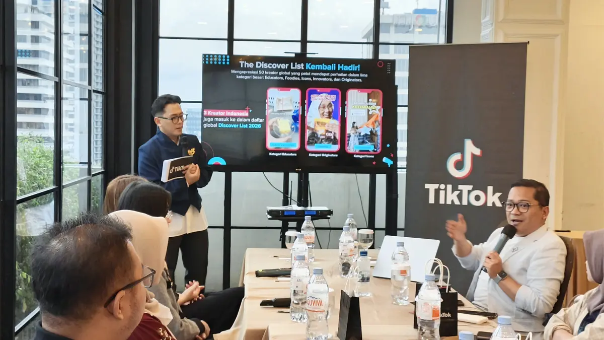 Media Gathering "Dari Indonesia ke Dunia: Merayakan Dampak Global Kreator Lokal di TikTok Discover List 2026, di Jakarta, Jumat (6/3)./(Dimas Choirul/Jawapos.com). - Image