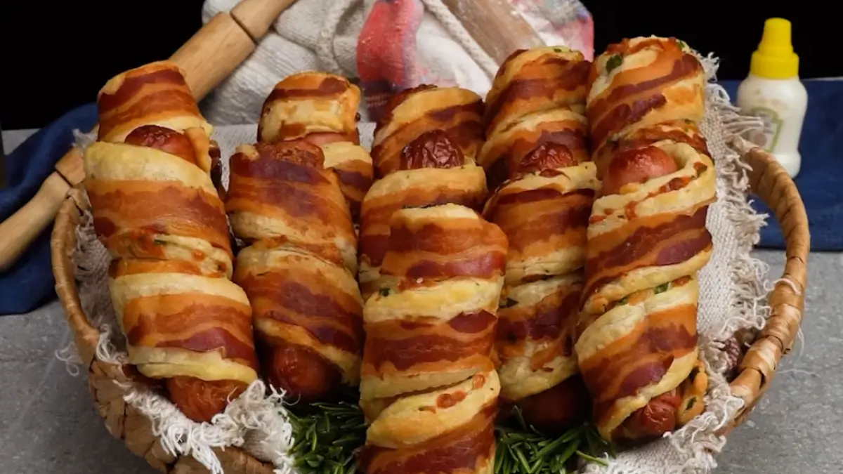 Potret puff pastry sosis keju tang gurih dan renyah. (Sumber: instagram.com/@appetizing.tv) - Image