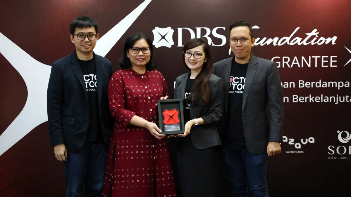 Ke lima social enterprises dan businesses for impact tersebut terpilih sebagai penerima dana hibah dari DBS Foundation. 