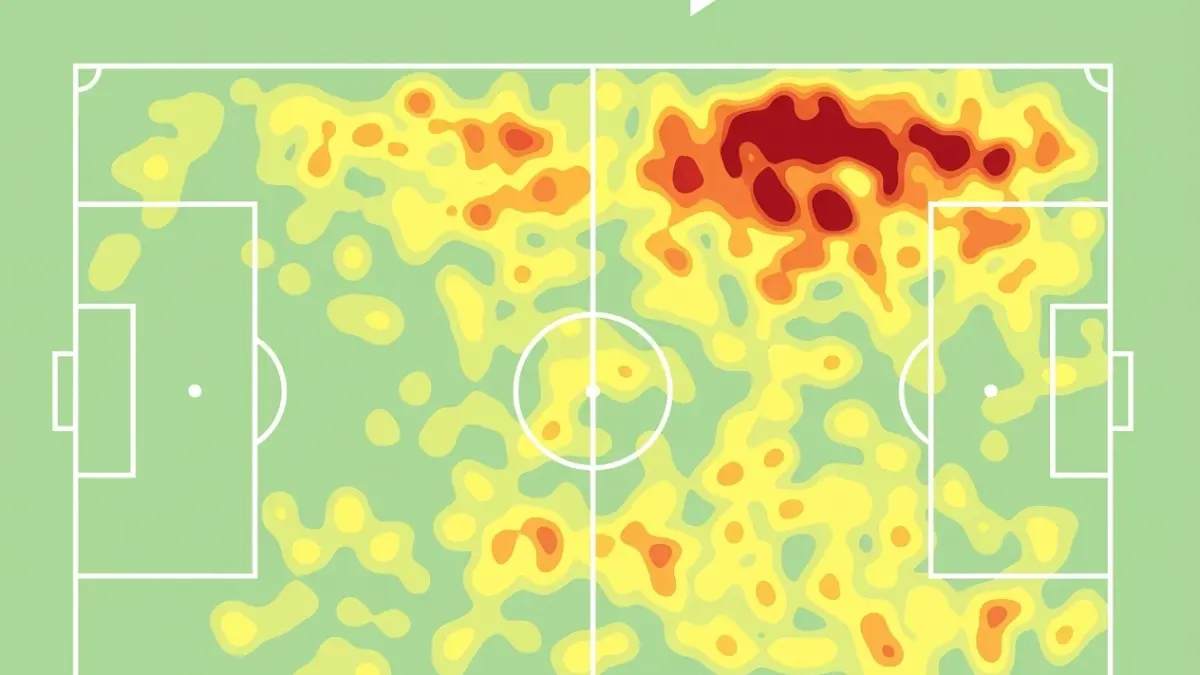 Heatmap Beckham Putra bersama Persib Bandung. (Istimewa)
