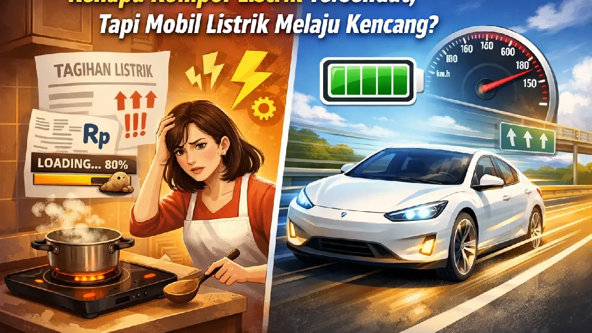 Ilustrasi : Penggunaan komporlistrik tidak mendapatkan subsidi terkait penghematan energi. - Image