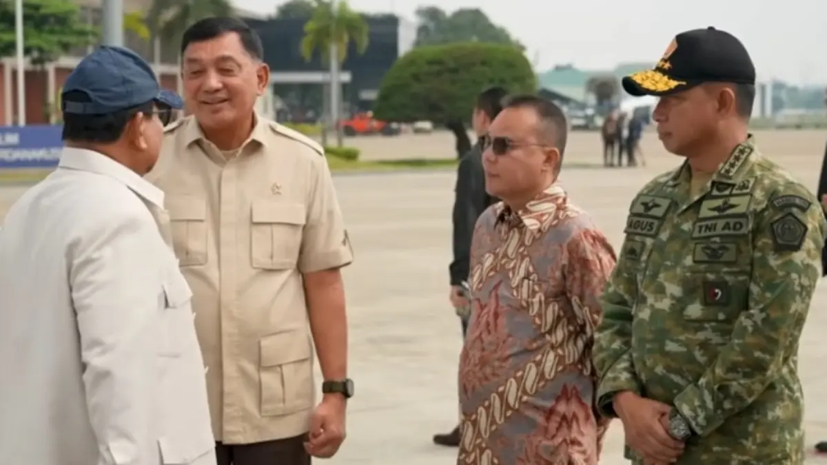 Presiden Prabowo Subianto (kiri) bertolak menuju Jepang dalam rangka kunjungan kenegaraan, pada Minggu (29/3/2026). (YouTube Setpres) - Image