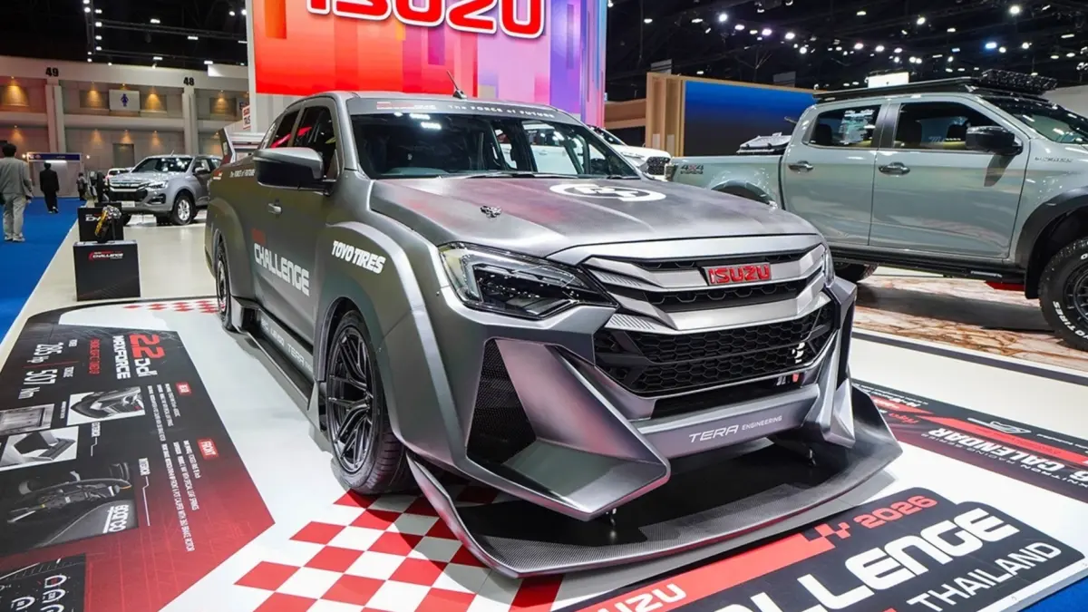 Isuzu D-Max edisi khusus ala mobil balap GT3, tenaga 281 HP, upgrade sasis, rem, dan aerodinamika. Produksinya cuma 15 unit. (Istimewa). - Image