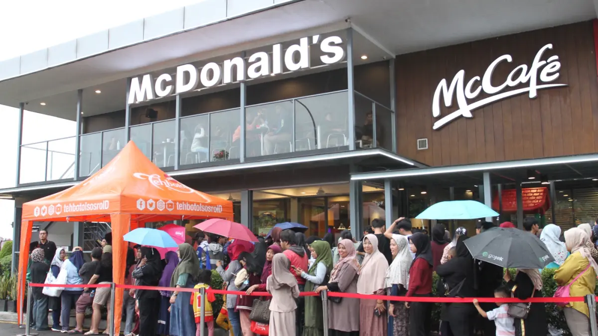 Restoran McDonald’s Indonesia dipadati pengunjung sepanjang rangkaian acara.