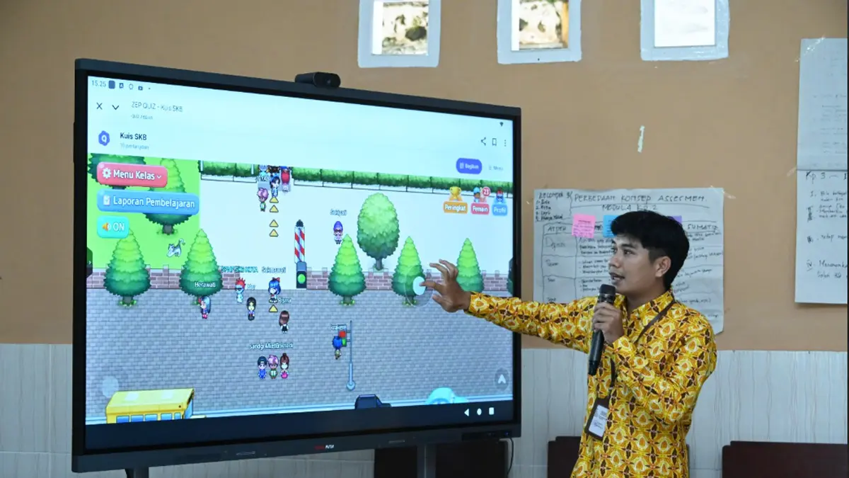 Wow! Penggunaan 288.000 Papan Tulis Interaktif Indonesia Disorot Dunia - Image