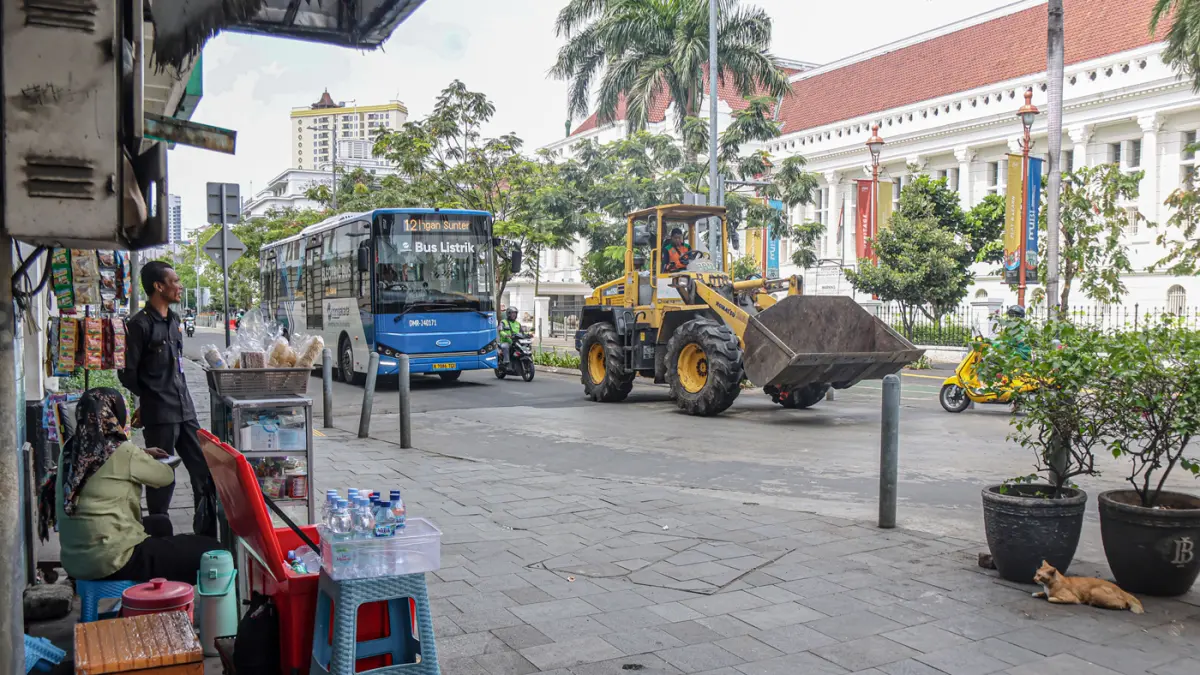 Kawasan Kota Tua, Jakarta, Senin (06/04/2026). (Hanung Hambara/Jawa Pos)