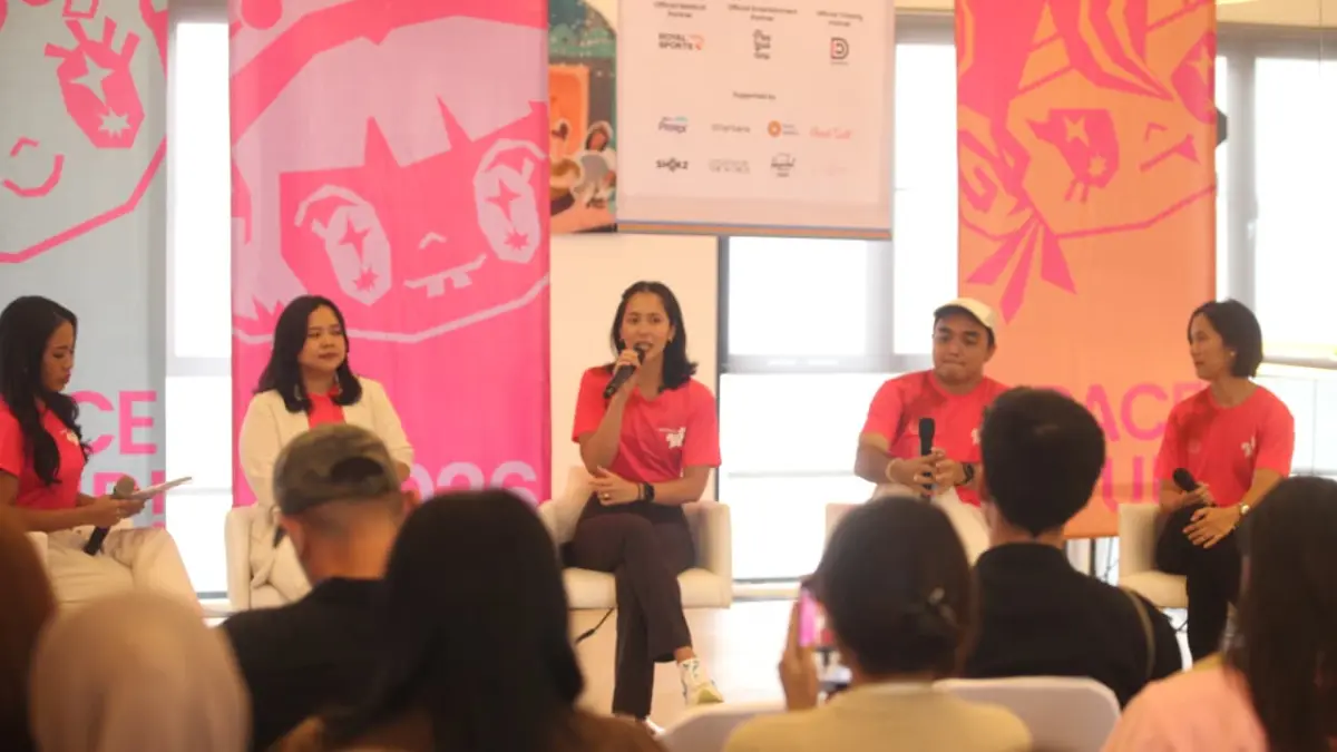 press conference AIA Vitality Women's 10k bertema "Lace Up, Face Up"