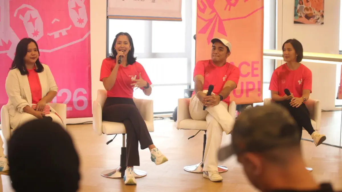 press conference AIA Vitality Women's 10k bertema "Lace Up, Face Up"