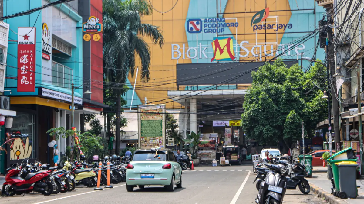 Suasana perkiran di Blok M Square, Jakarta, Selasa (07/04/2026). (Hanung Hambara/Jawa Pos)