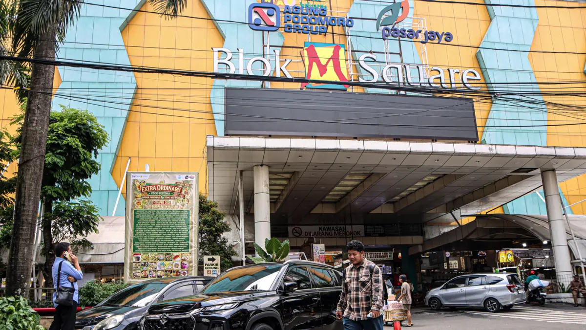 Suasana perkiran di Blok M Square, Jakarta, Selasa (07/04/2026). (Hanung Hambara/Jawa Pos)