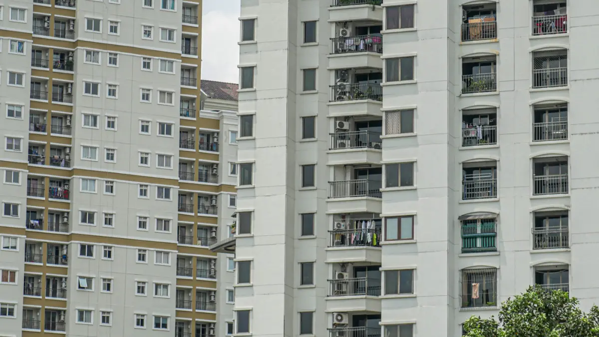 Hunian Apartemen di Kemayoran, Jakarta, Rabu (08/04/2026). (Hanung Hambara/Jawa Pos)