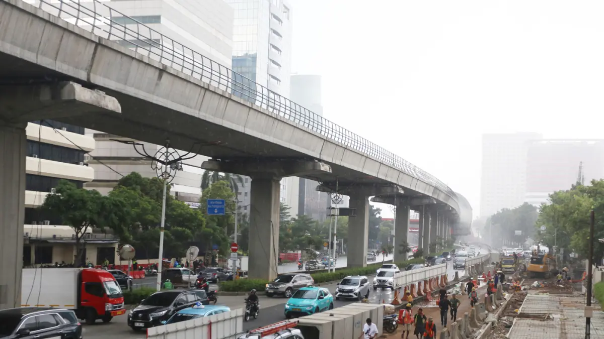 Revitalisasi Trotoar Di Kawasan Rasuna Said Jakarta - Image