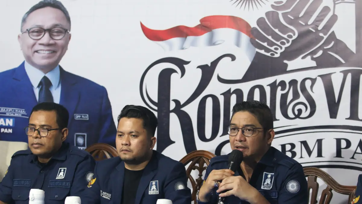 Barisan Muda Penegak Amanat Nasional (BM PAN) secara resmi meluncurkan pelaksanaan Kongres VII BM PAN di Prosa Studio, Jakarta Selatan, Minggu (12/4/2026).
