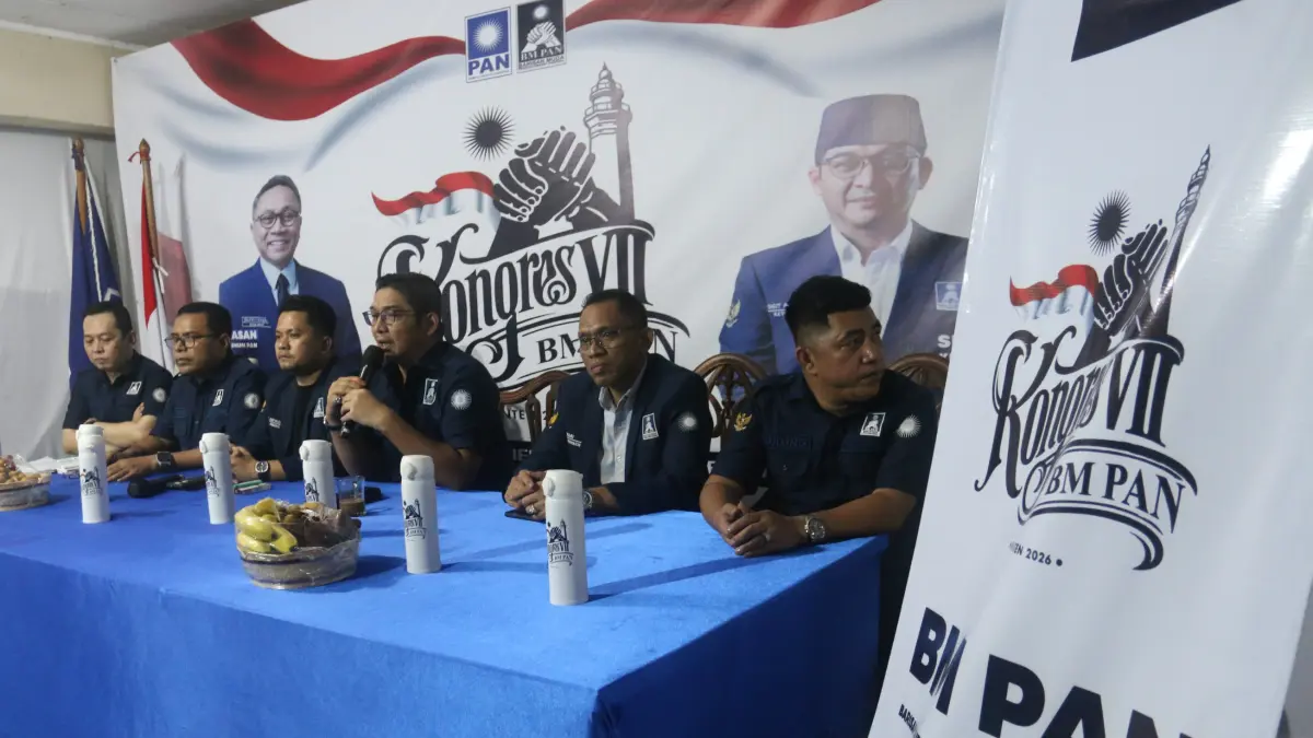 Barisan Muda Penegak Amanat Nasional (BM PAN) secara resmi meluncurkan pelaksanaan Kongres VII BM PAN di Prosa Studio, Jakarta Selatan, Minggu (12/4/2026).