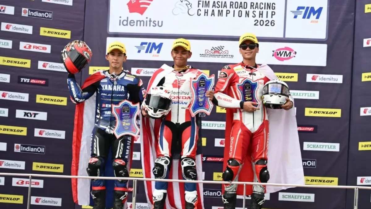 Pebalap AHRT pada putaran pertama di balapan bergengsi ARRC. (Istimewa)