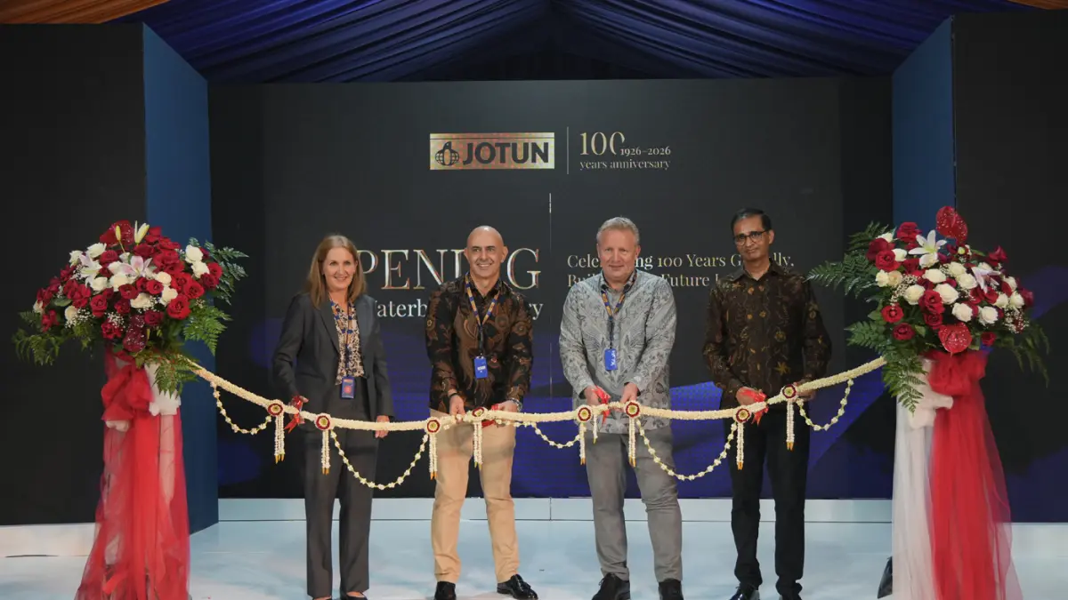 PT Jotun Indonesia yang baru diresmikan di Cikarang, Kabupaten Bekasi, Jawa Barat