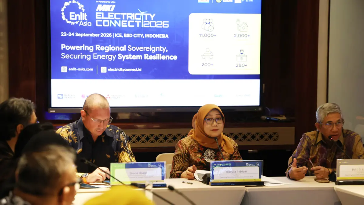 Launching penyelenggaraan Enlit Asia – Electricity Connect 2026, pada 22–24 September di Jakarta, Jumat (17/4/2026).