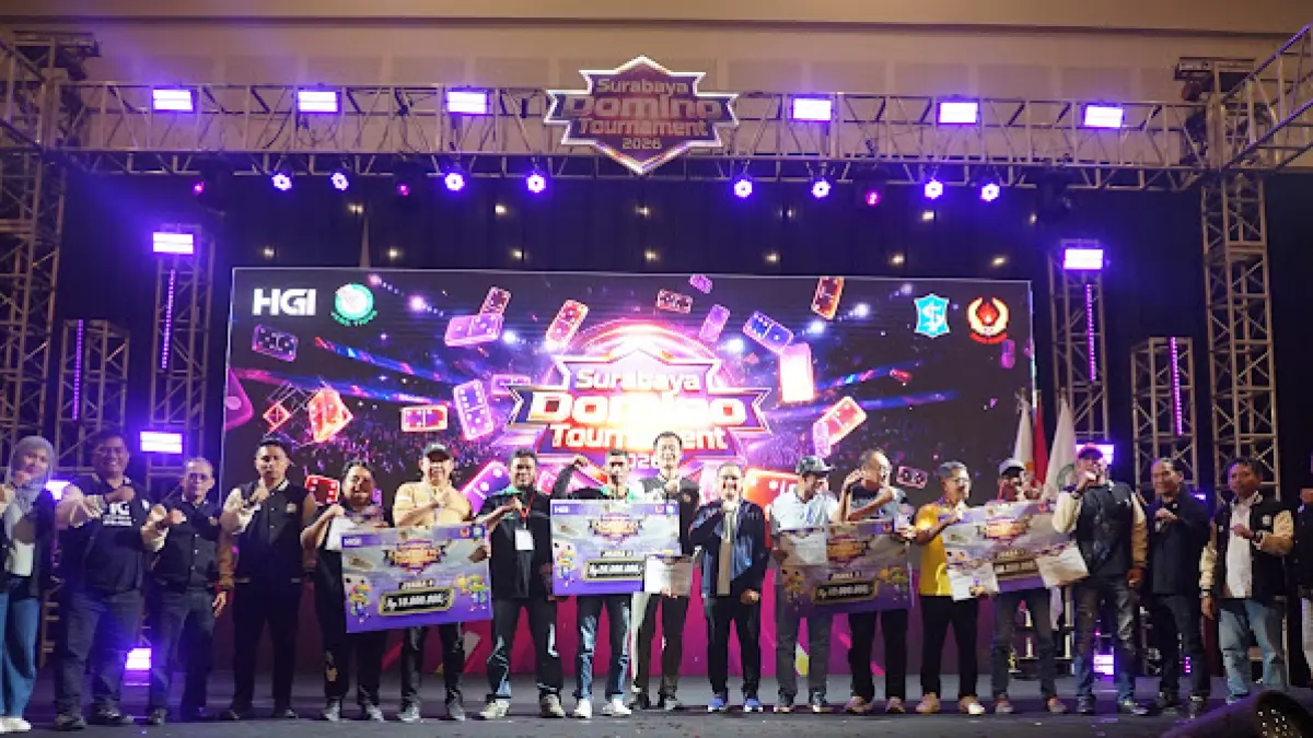 Duo Gresik Juara Surabaya Domino Tournament 2026, Saifuddin-Erman Kantongi Rp 60 Juta - Image