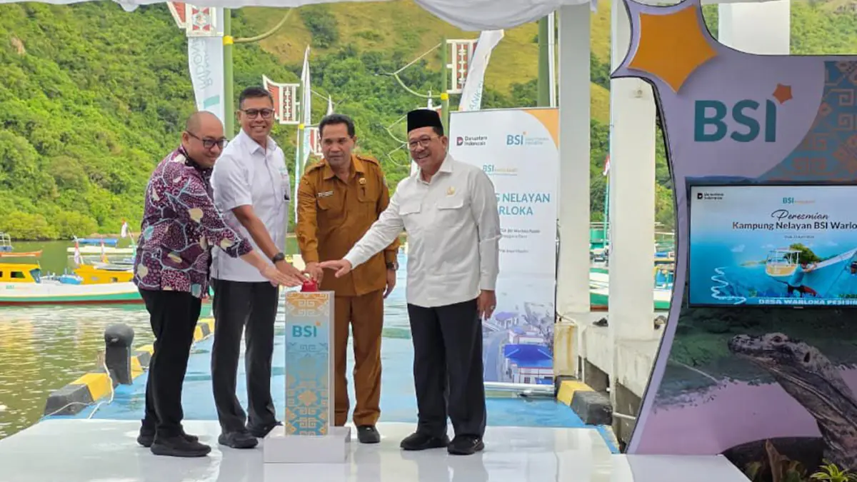 Peresmian Kampung Nelayan Warloka, Manggarai Barat, Nusa Tenggara Timur, Selasa (21/4/2026).