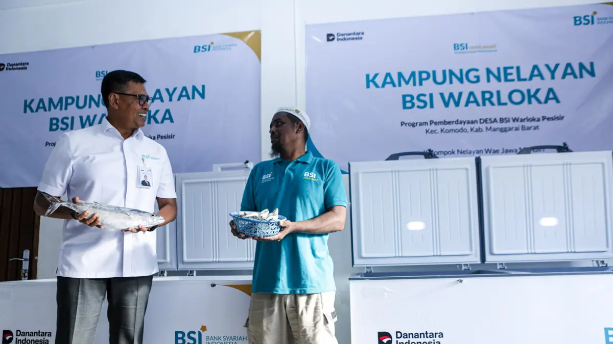 Peresmian Kampung Nelayan Warloka, Manggarai Barat, Nusa Tenggara Timur, Selasa (21/4/2026).