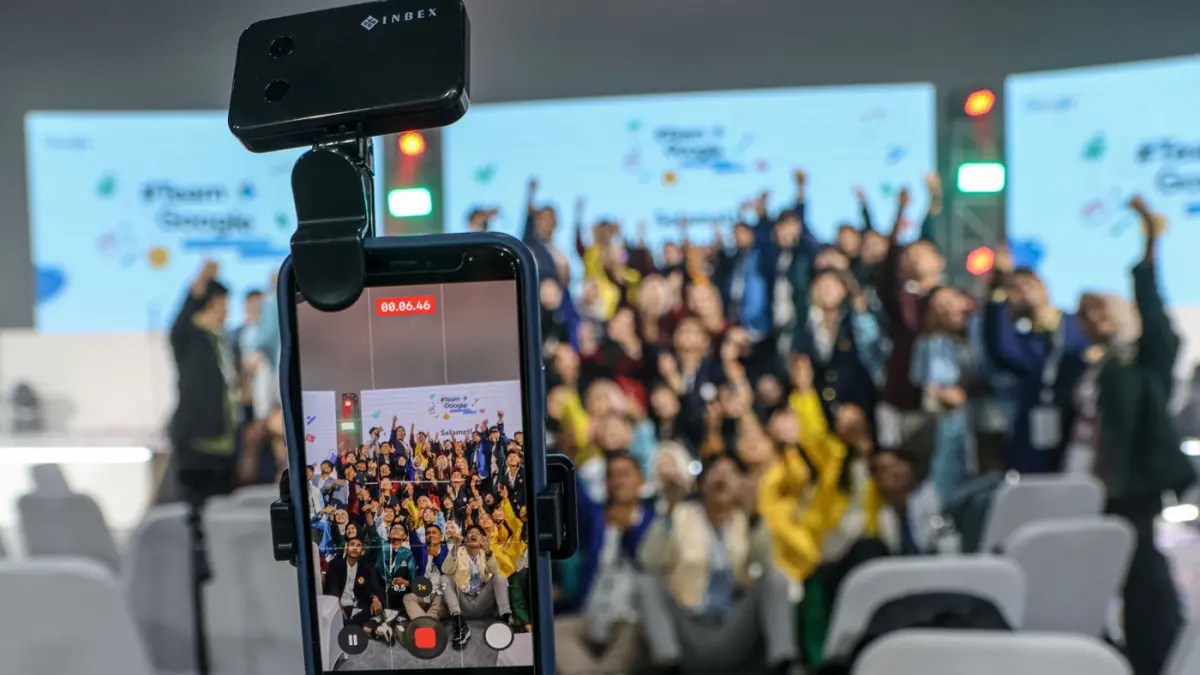 Sejumlah mahasiswa beraktifitas dalam rangkaian Inagurasi Google Student Ambassador di Jakarta, Kamis (23/04/2026). (Hanung Hambara/Jawa Pos)