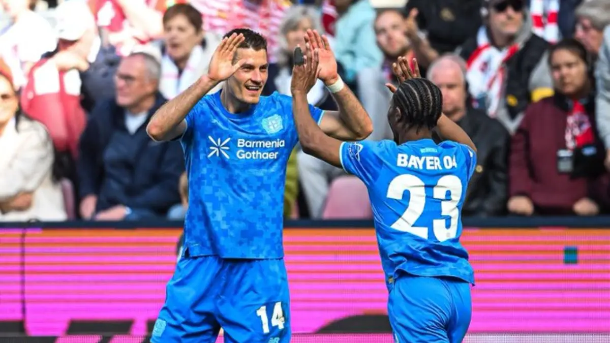 Bayer Leverkusen Taklukkan Koln 2-1, Kasper Hjulmand Mengaku Beruntung - Image