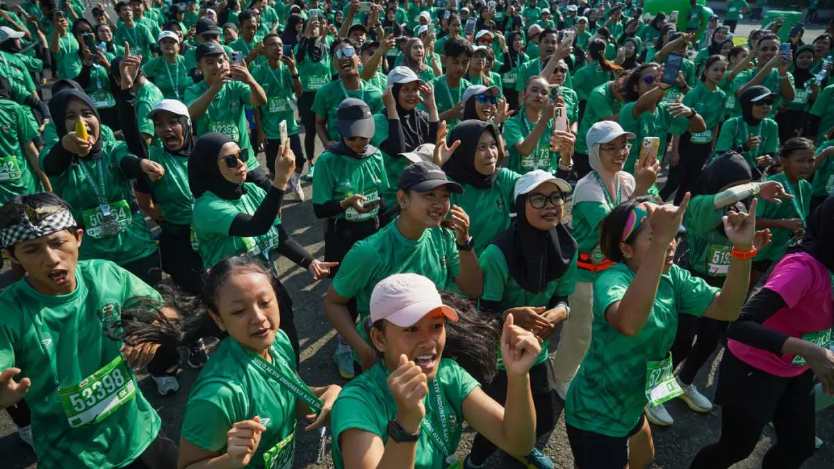 Peserta mengikuti Indonesia Race 2026 di Jogja Expo Center, Yogyakarta, Minggu (27/4/2026).