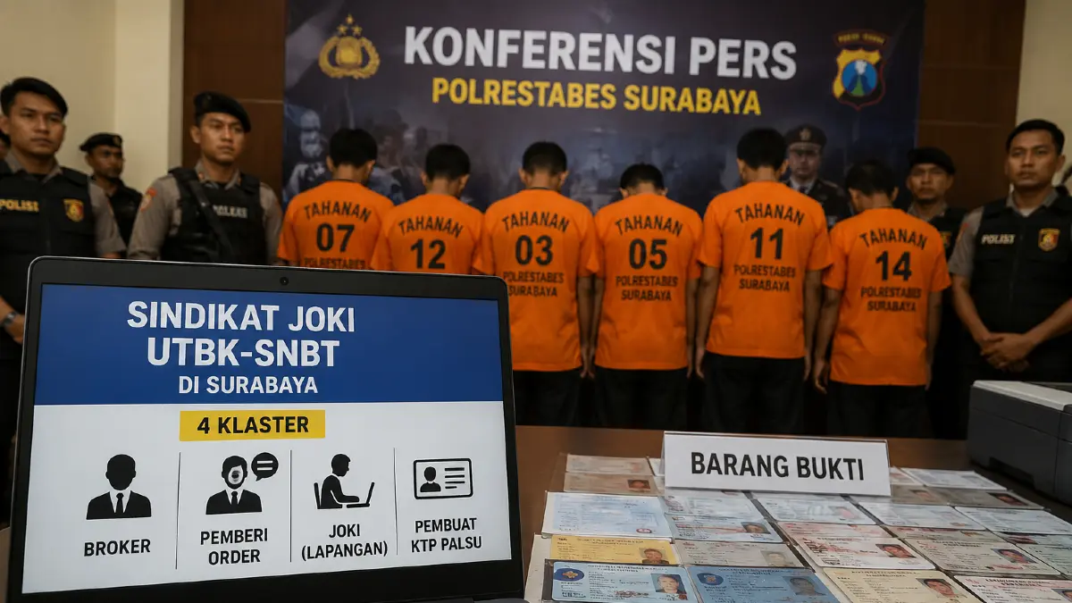 Sindikat Joki UTBK di Surabaya Punya 4 Klaster: Broker, Joki, hingga Pembuat KTP Palsu - Image