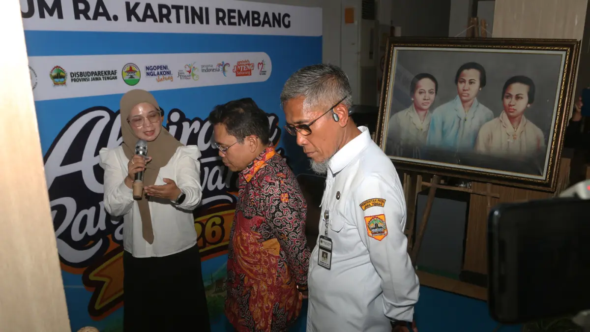 pameran Abhirama Ranggawarsita di Museum Ranggawarsita Jawa Tengah, Semarang, Jawa Tengah, Rabu (6/5/2026). (Nur Chamim/Jawa Pos Radar Semarang)