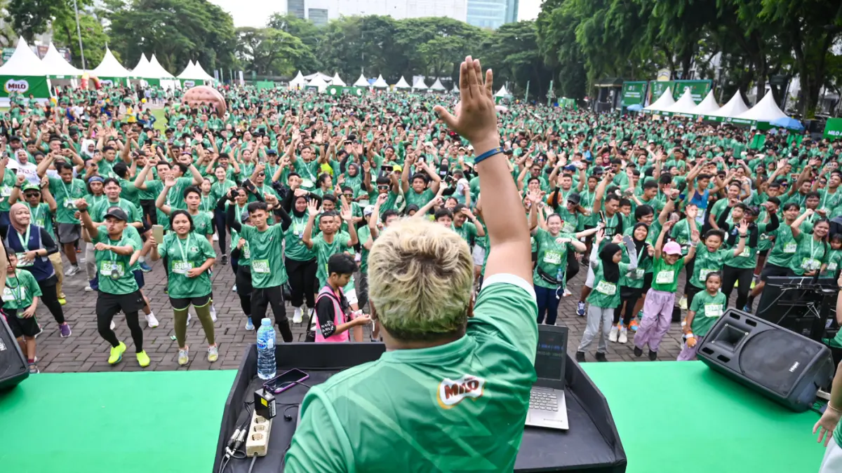 Beragam hiburan disiapkan untuk menyemangati para peserta MILO ACTIV Indonesia Race 2026 Medan