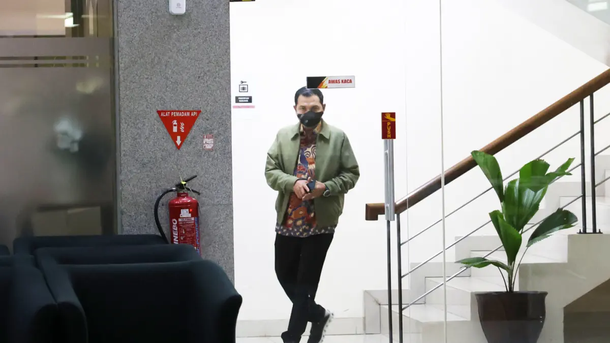 Plt. Wali Kota Madiun Bagus Panuntun usai menjalani pemeriksaan sebagai saksi di Gedung Merah Putih KPK, Jakarta, Senin (11/5/2026). (Dery Ridwansah/ JawaPos.com)