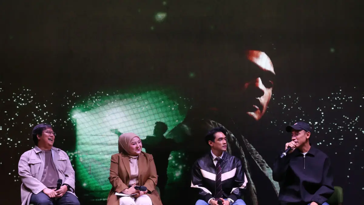 Penyanyi Afgan mengumumkan secara resmi rencana konser tunggal terbaru Afgan bertajuk Afgan retrospektif: The Concert pada konferensi pers di Jakarta (13/05/2026). (Dery Ridwansah/ JawaPos.com)