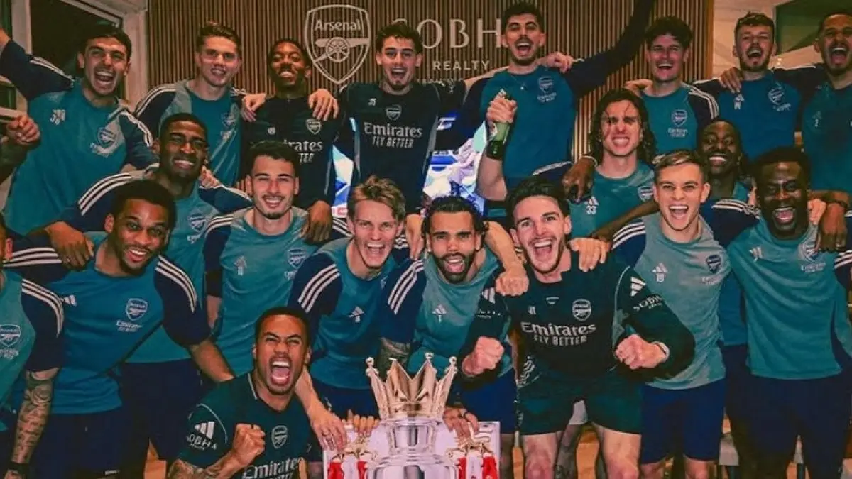 Arsenal akhirnya juara Liga Inggris setelah 22 tahun. (ig @arsenal) - Image